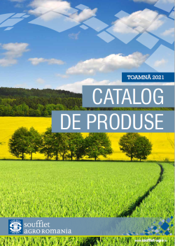 CATALOGUL DE TOAMNĂ 2021 ESTE DISPONIBIL ACUM